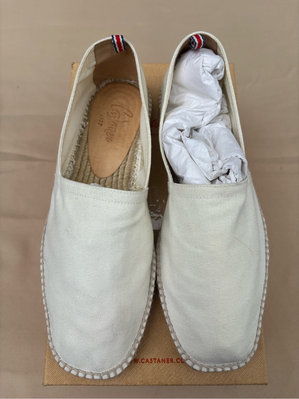 Castaner Pablo Espadrilles Men’s EU 44 US 10 (Ivory)